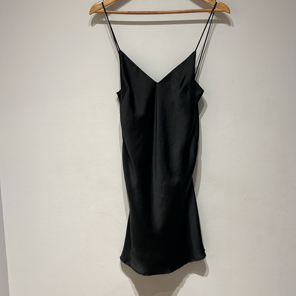 Zara Black Slip Dress - Picture 3 of 6